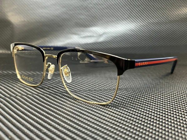 Gucci Men's Black Rectangular Eyeglasses