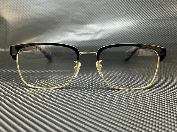 Gucci Men's Black Rectangular Eyeglasses