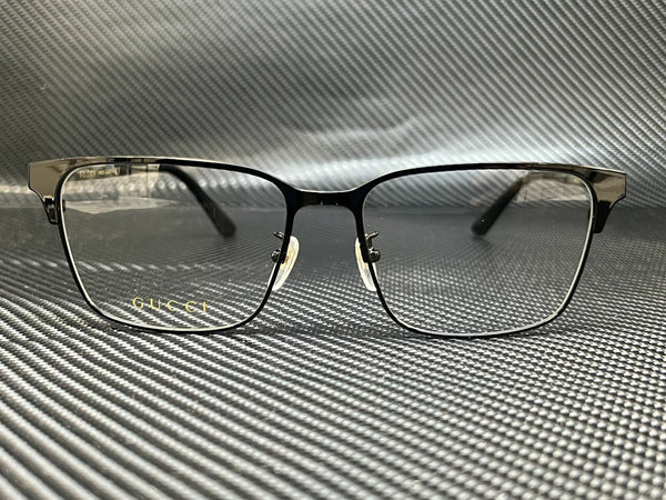 Gucci Men's Black Rectangular Eyeglasses