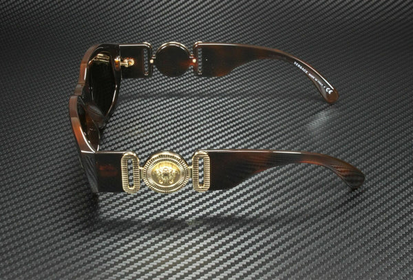 Versace Men's Havana Gold Sunglasses